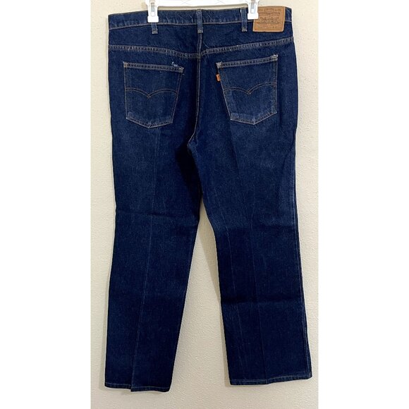 Vintage Levis Orange Tab Denim Blue Jeans Mens READ Size 38